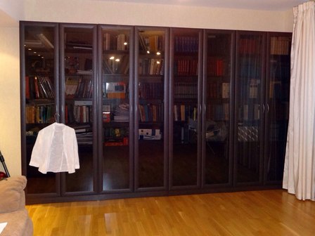 Книжный шкаф на 8 дверей